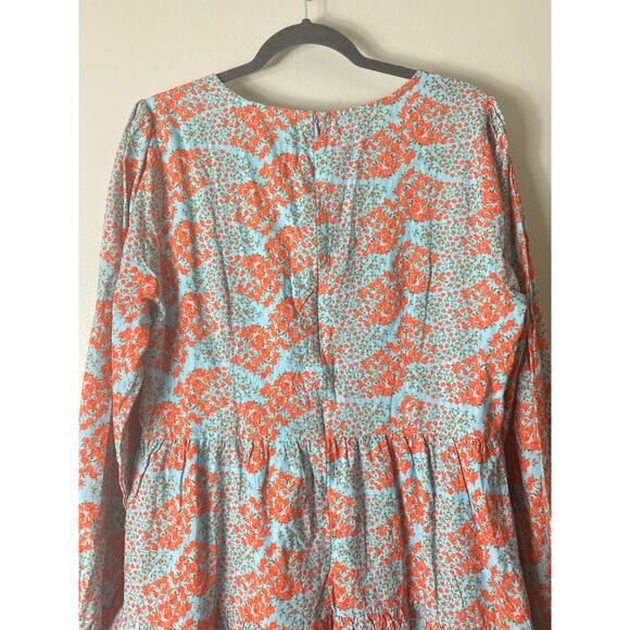 ROLLER RABBIT DRESS LARGE MILKMAID WESTERN COASTAL COTTAGECORE - Picture 12 of 16